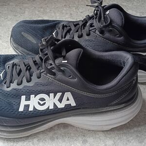 Hoka One One Black and Gray Women's Shoes